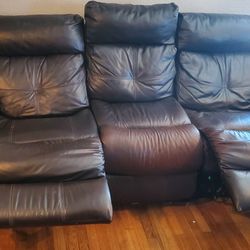 Brown Electric Reclining Couch