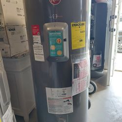 Rheem Gladiator 55 Gal. Tall 12 Year 5500/5500-Watt Smart Electric Water Heater with Leak Detection and Auto Shutoff NEW WITH MINOR DENTS AND SCRATCHE