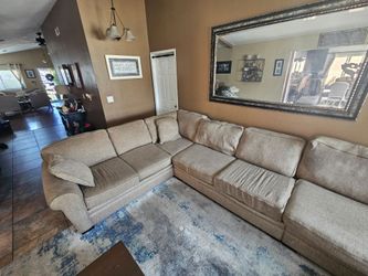 Light Sectional sofa Tweed