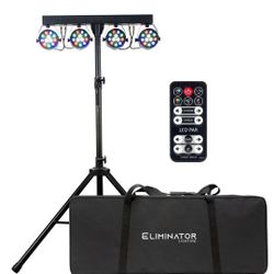 Eliminator Lighting Mini Par Bar Portable LED Par Can Effect Lighting System ...