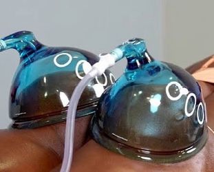 Glass buttocks cups