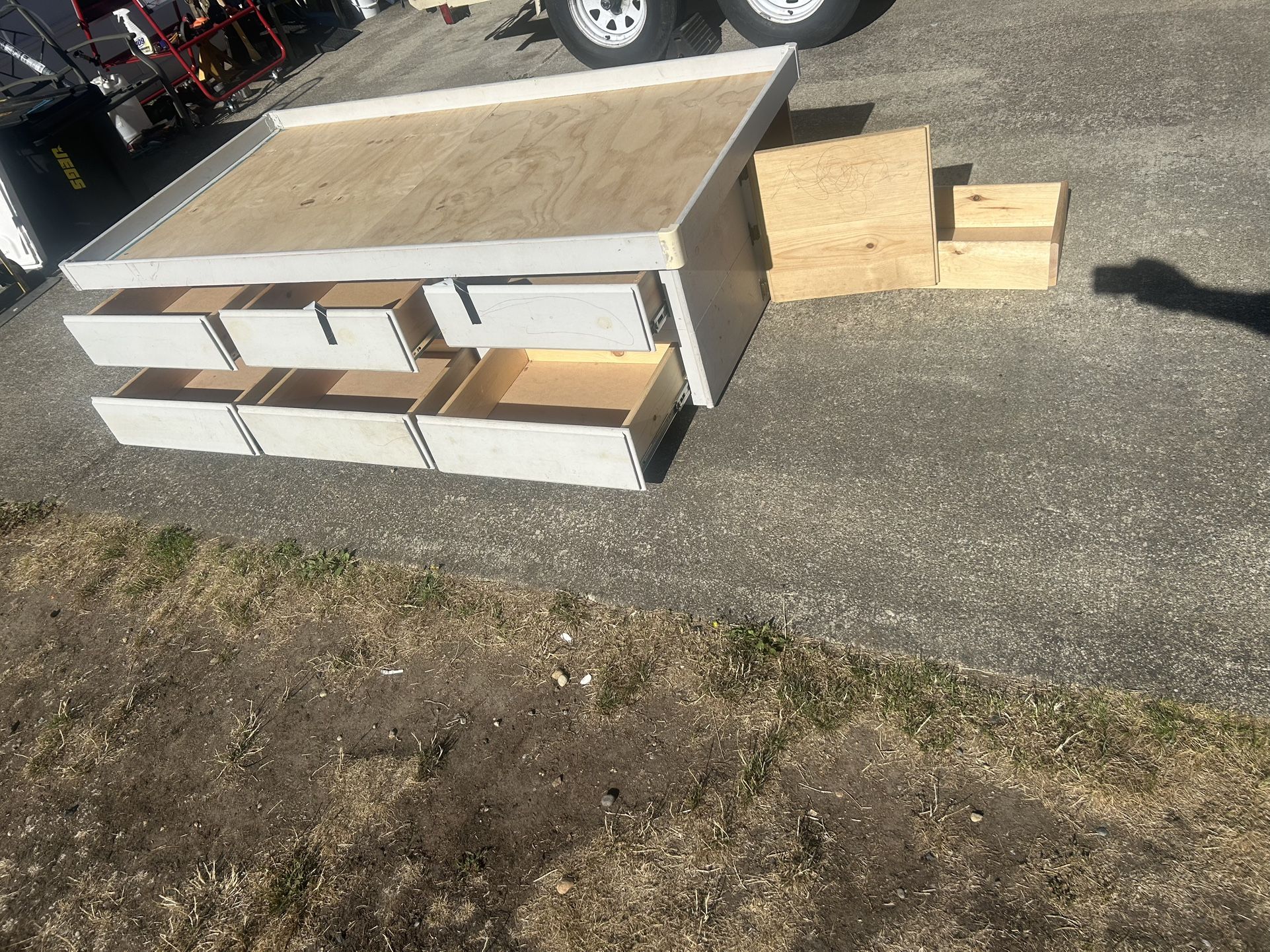 Made In USA Twin Bed With Storage.