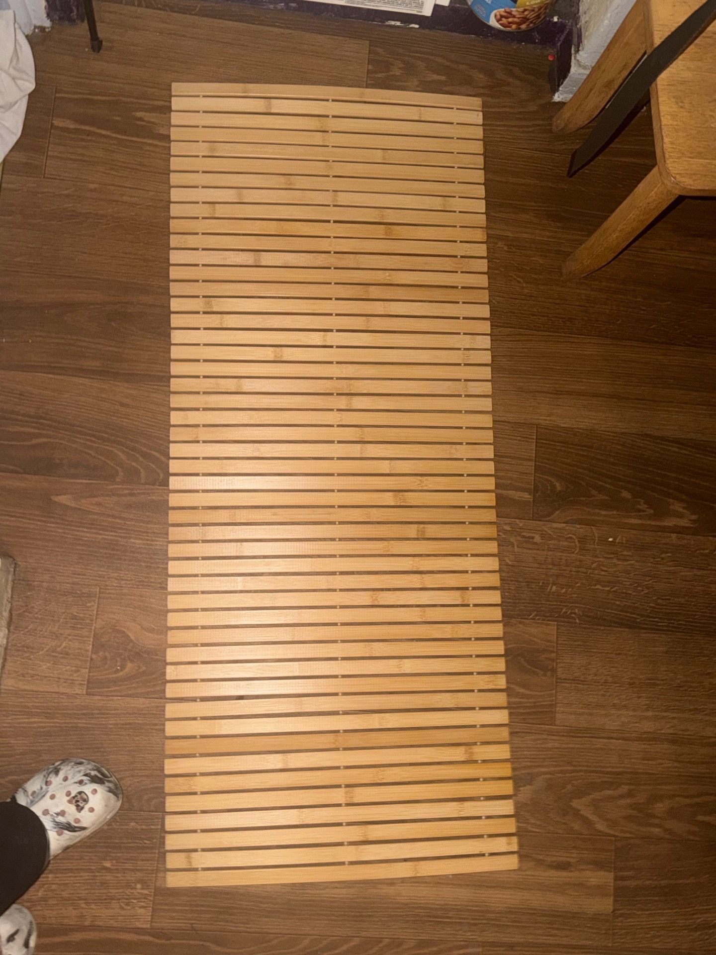 Bamboo bathtub mat
