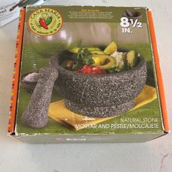 Molcajete, 8-1/2 Inch, Mortar and Pestle