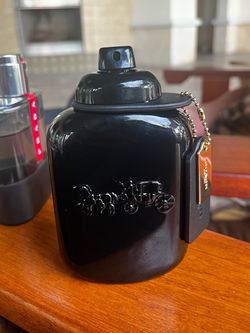 Coach Black Fragrance Bottle with Chain