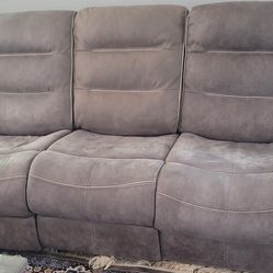 1 loveseat 2 sofa PVC brown match