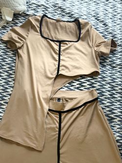 Tan 2 piece set