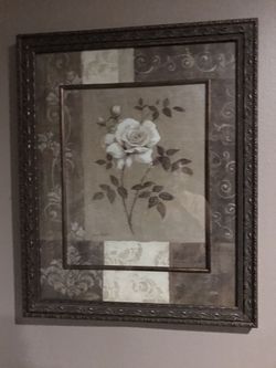 Rose decor frame
