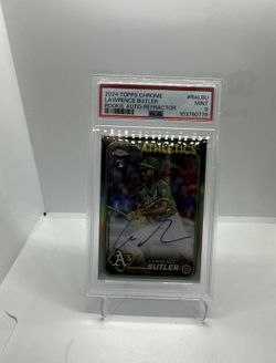 2024 Topps Chrome Lawrence Butler RC Auto Refractor /499 PSA 9 #RA-LBU