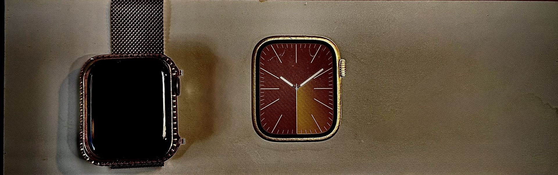 ***APPLE WATCH SERIES 9/41MM GOLD STAINLESS STEEL***