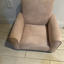 Small Kids Sofa Light Pinkish Lavender Color. 