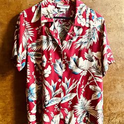 Vintage 1990s Cathy Daniels Rayon Hawaiian Shirt, Women’s Medium