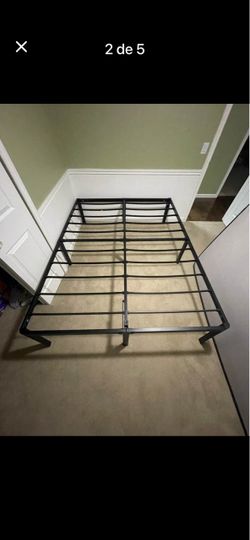 Queen size metal bed frame