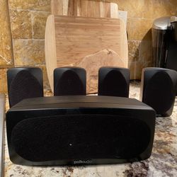Polk Satalite Surround Speakers And Center