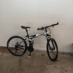 Folding 26” Mountain Bike – Full Suspension – $200