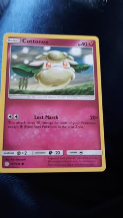 Cottonee pokemon card