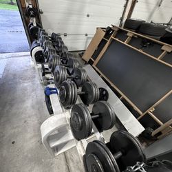 45lbs - 100lbs Dumbbells Set (Will Not Split)