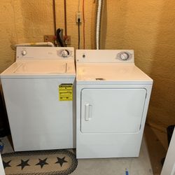General Electric, Washer And Electric Dryer