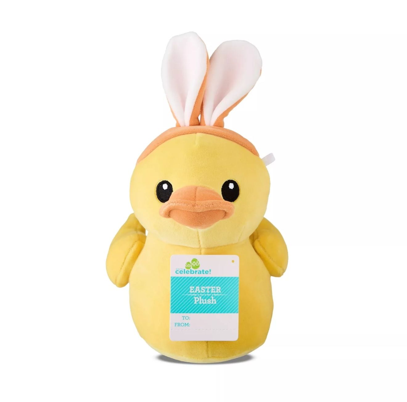 Easter Small Yellow Duckie Plush with Bunny Ears, 9 in, by Way To Celebrate