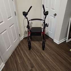 Folding Wheelchair Walker Combination 