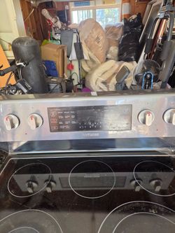 Samsung electric  range with air dryer