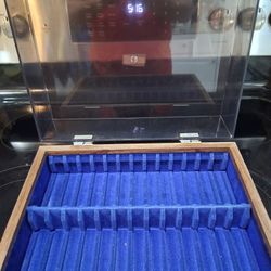 Vintage Covered Cassette Storage Box