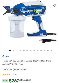 Graco
TrueCoat 360 Variable Speed Handheld Airless Paint Sprayer