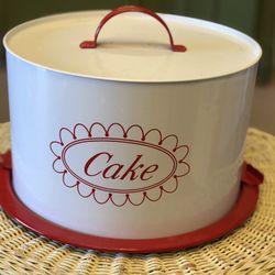 Vintage Style Nostalgic Cake Carrier Safe