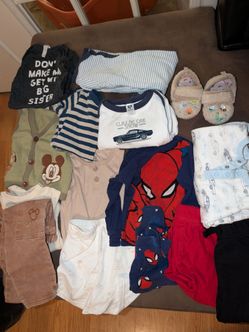 12/18 month boy clothes 1 pair of shoes size 4