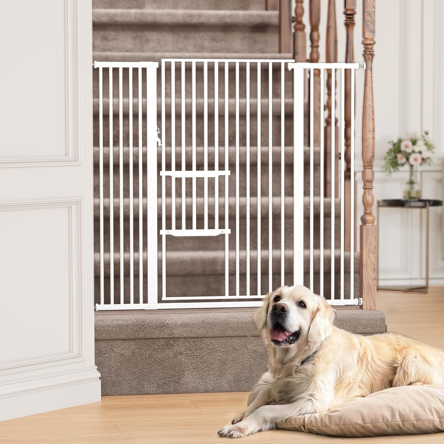 BRAND NEW Dog + Cat Gate YITAHOME Extra Tall 55" High Metal