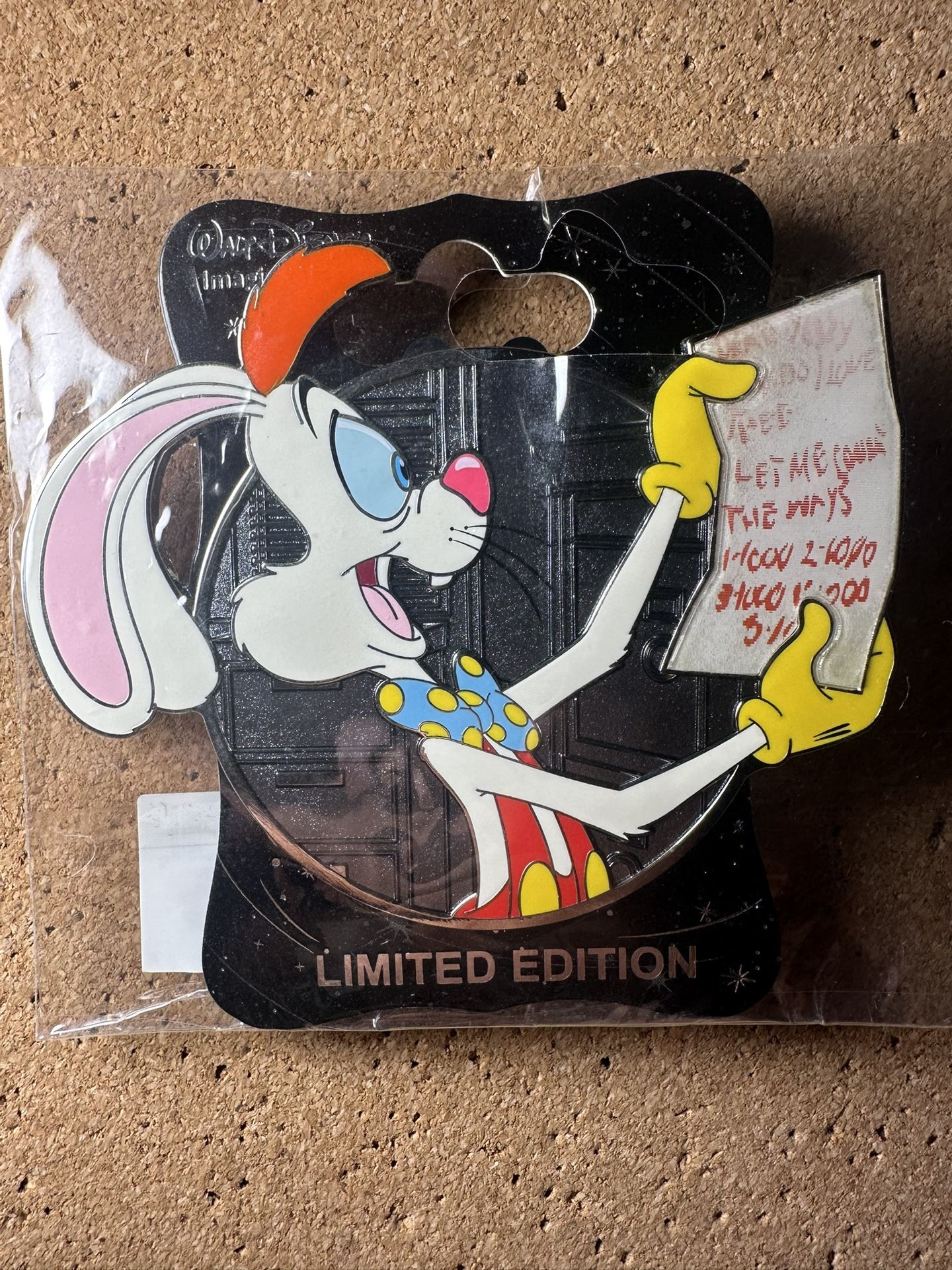 WDI Disney Heroes Pin Roger Rabbit Profile LE 250 BRAND NEW Who Framed