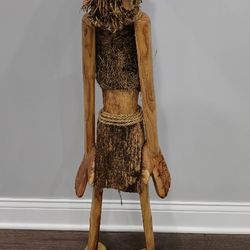 Hand made man out of bamboo