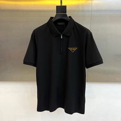 Prada Men’s Black Polo Shirt New 