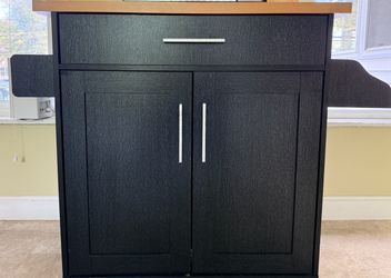 Black Kitchen / Microwave Cabinet