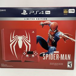 Sony PlayStation 4 PS4 Pro Spider-Man Limited Edition - New in Box 