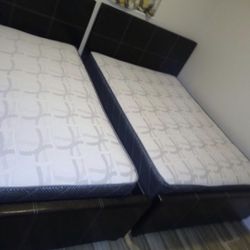 2 Full  Size Bed Frame With Mattress All New Furniture And Free Delivery 