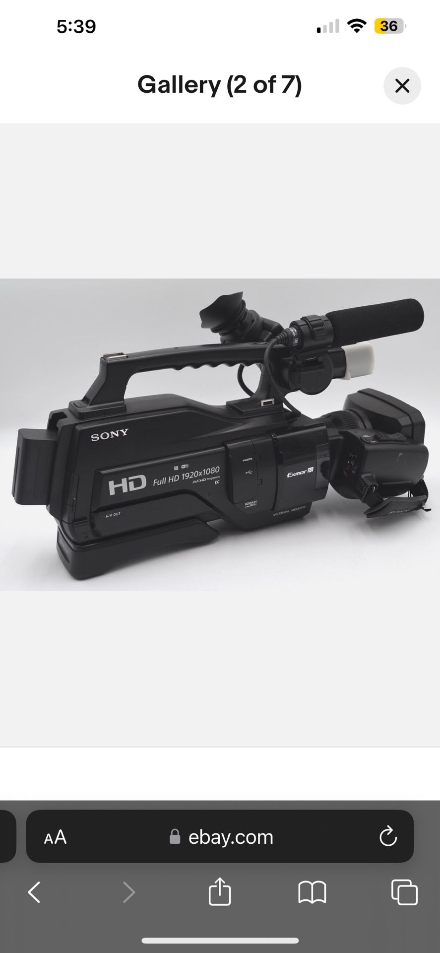SONY FULL HD PROFESSIONAL CAMERA