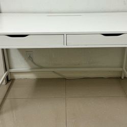 IKEA Desk With Drawers- White