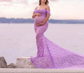 Maternity Gown. Photoshoot outfit.