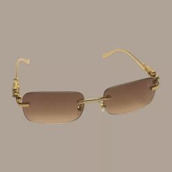 Trendy Cheetah print  Gold Tint Glasses | Lightweight & Comfortable Eyewear