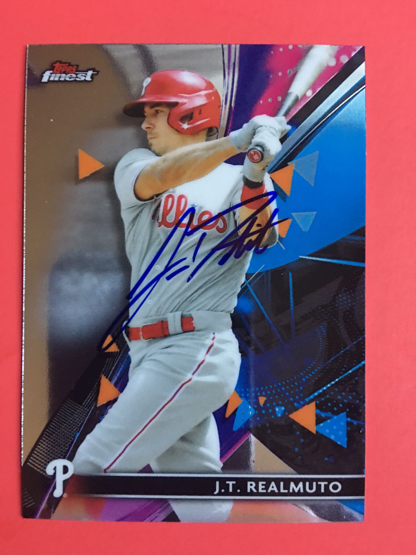Autograph Card Signed By Phillies J.t. Realmuto.