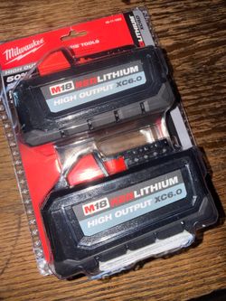 Milwaukee M18 RedLithium High Output XC6.0 Battery 2-Pack