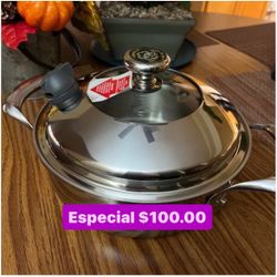 Especial Solo $100.00 Sartencito De La Vida Sana De 2.5 Qt  De 5 Capas De Acero Inoxidable Princess House 