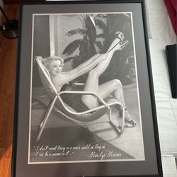 Marilyn Monroe giant wall picture art