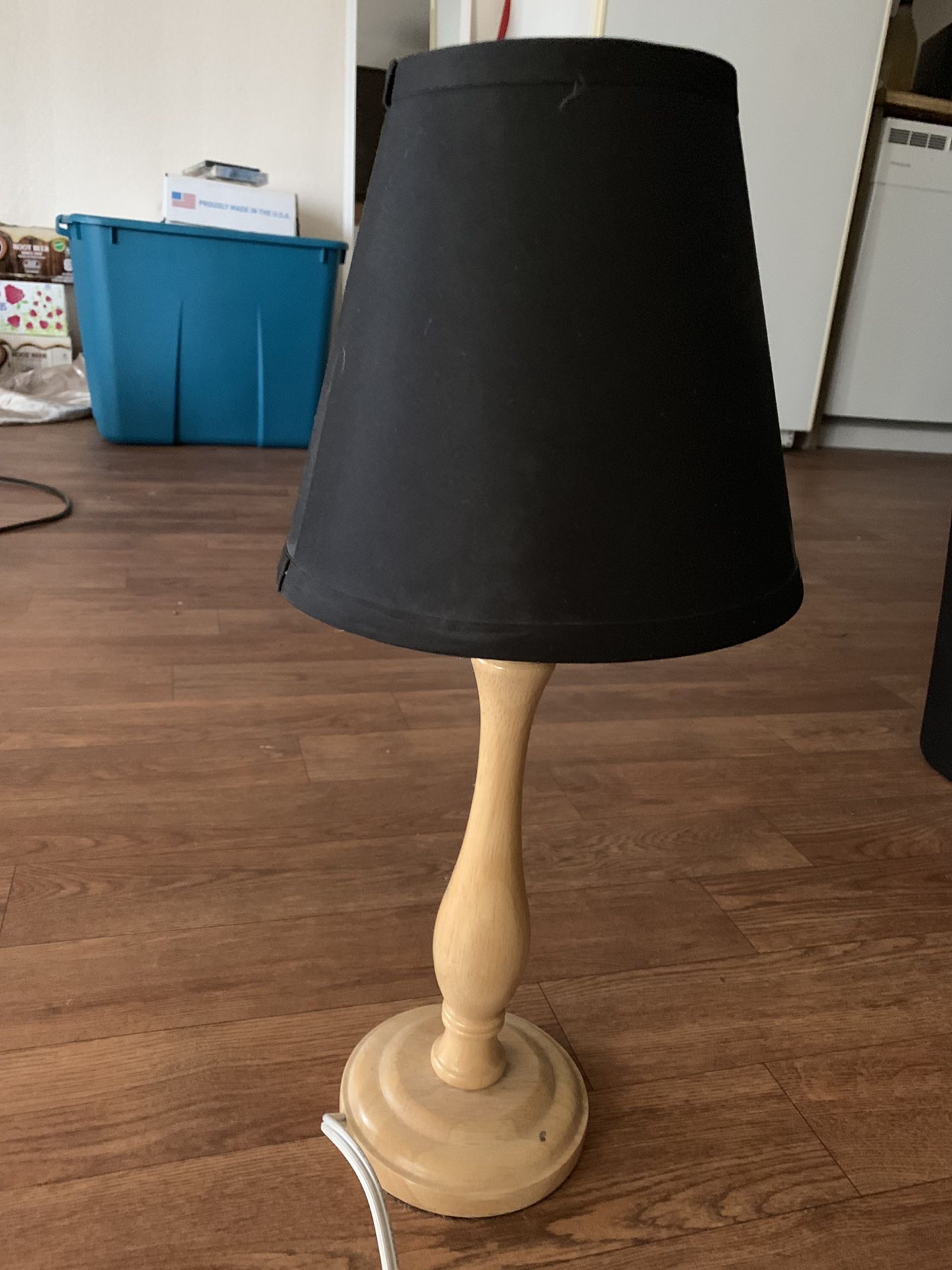 Small black lamp