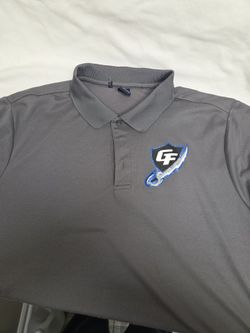 Gray Polo Shirt with GF Logo