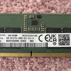 Samsung 8GB DDR5 for Laptop 