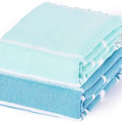 Thin Turkish Beach Towel Lightweight Quick Dry Absorbent Cotton Bathroom Bath Pool Swim Towels Extra Large Oversized Sand Free Beach Accessories Essen