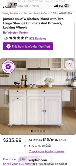 Kitchen Island on Wheels