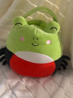 Original Squishmallows Wendy the Spider Frog Halloween Plush Treat Pail brand